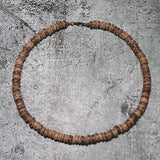 Men Wooden Choker Necklace 18Inch Yoga Meditation Jewelry Vintage