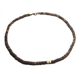 Men Wooden Choker Necklace 18Inch Yoga Meditation Jewelry Vintage