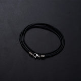 Silicone Chain Necklace Men Women 40-90 cm Cord Pendant Jewelry Rope