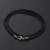 Silicone Chain Necklace Men Women 40-90 cm Cord Pendant Jewelry Rope
