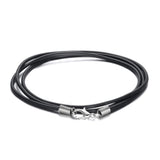 Silicone Chain Necklace Men Women 40-90 cm Cord Pendant Jewelry Rope