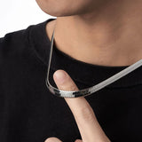 Men's Stainless Steel Blade Chain Punk Choker Necklace
