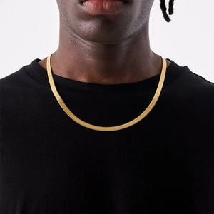 Men's Stainless Steel Blade Chain Punk Choker Necklace