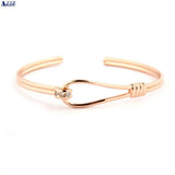 Micro Pave Open Cuff Bangle Bracelet - Top Women's Jewelry