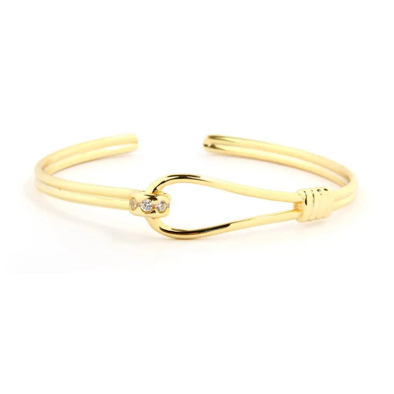 Micro Pave Open Cuff Bangle Bracelet - Top Women's Jewelry
