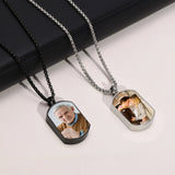 Personalized Family Photo Name Engraved Cremation Urn Pendant