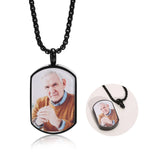Personalized Family Photo Name Engraved Cremation Urn Pendant