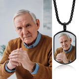 Personalized Family Photo Name Engraved Cremation Urn Pendant