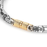 Men Punk Bracelet Stainless Steel Bamboo Chain Wristbands