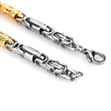 Men Punk Bracelet Stainless Steel Bamboo Chain Wristbands