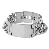 Men Punk Lord's Prayer Jesus Titanium Steel Bracelet