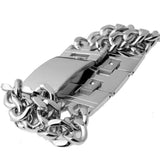 Men Punk Lord's Prayer Jesus Titanium Steel Bracelet