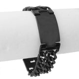 Men Punk Lord's Prayer Jesus Titanium Steel Bracelet