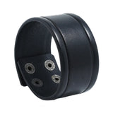 Punk Rock Wide Leather Cuff Bracelet Gothic Vintage Bangle