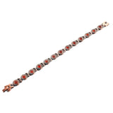 Red Copper Magnetic Bracelet Arthritis Pain Relief Double Magnet Retro Dragon