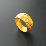 24K Men's Wedding Bands Ring Jewelry 4 Models Optional