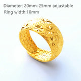 24K Men's Wedding Bands Ring Jewelry 4 Models Optional