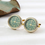 Steel Timepiece Cufflinks: Wedding Guest Gift