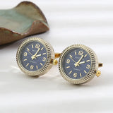 Steel Timepiece Cufflinks: Wedding Guest Gift