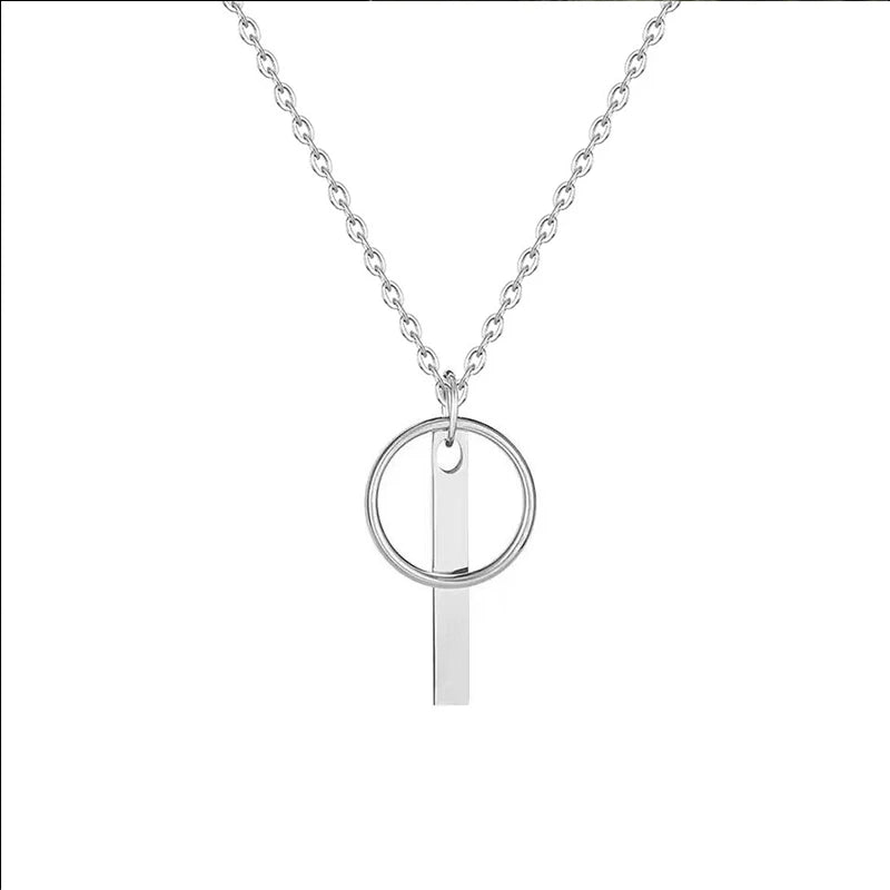 Men's Silver 925 Necklace with Pendant Punk Streetwear Hip Hop Jewelry