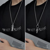 Men's Silver 925 Necklace with Pendant Punk Streetwear Hip Hop Jewelry