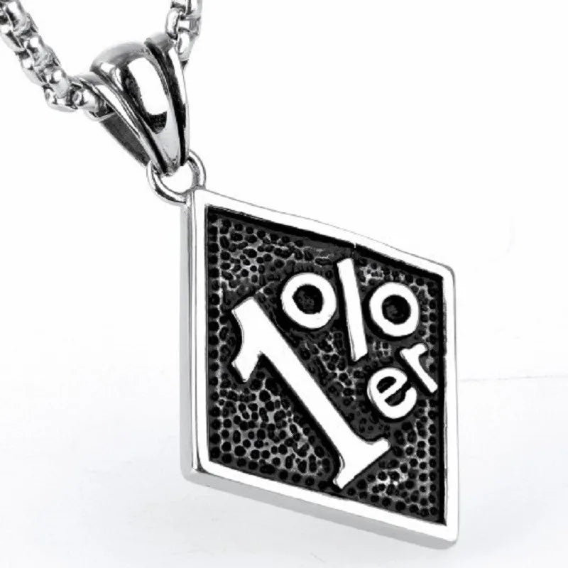 1%ER Motorcycle Club Biker Pendant Men's Jewelry