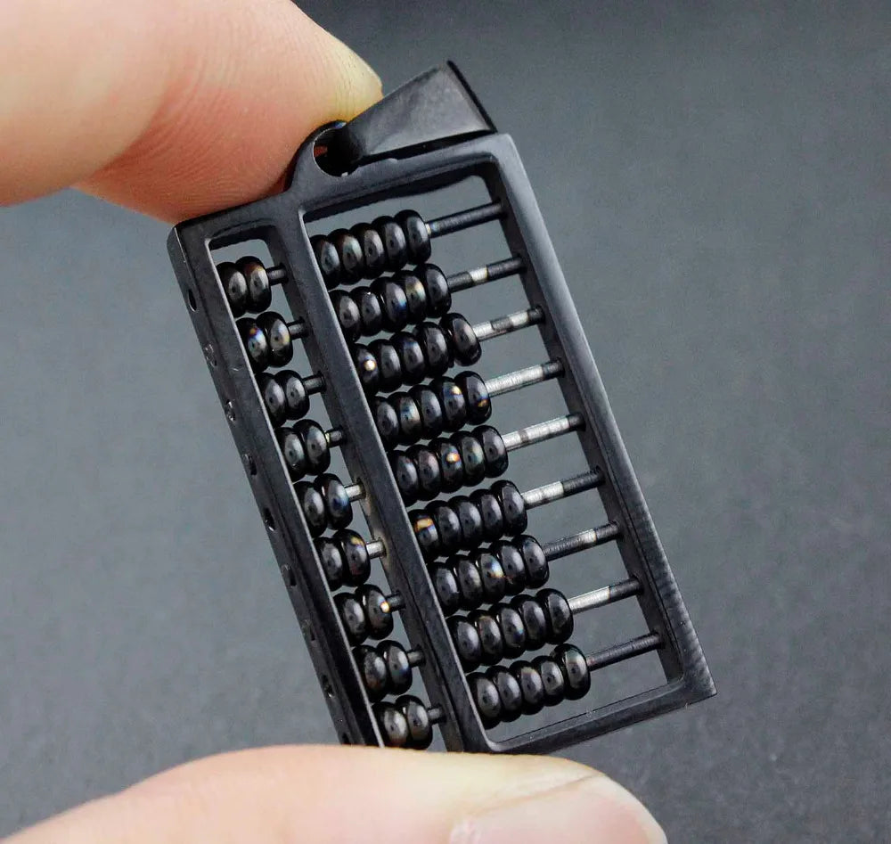 Men's Stainless Steel Abacus Charm Pendant