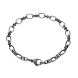 Men Stainless Steel Cross Chain Bracelet Lobster Claw Clasps GS0077