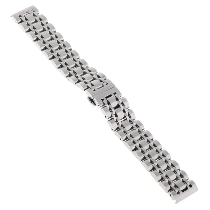 22mm Stainless Steel Watch Band with Butterfly Clasp