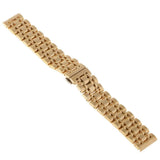 22mm Stainless Steel Watch Band with Butterfly Clasp