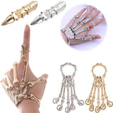 Steampunk Gothic Hand Bone Skeleton Elasticity Bracelet Halloween Party Jewelry