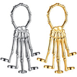Steampunk Gothic Hand Bone Skeleton Elasticity Bracelet Halloween Party Jewelry