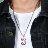 Lucky Number Necklace for Baseball Fans - Good Fortune Wishes
