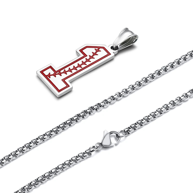 Lucky Number Necklace for Baseball Fans - Good Fortune Wishes