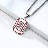 Lucky Number Necklace for Baseball Fans - Good Fortune Wishes