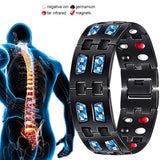 Men Titanium Magnetic Bracelet Carbon Fiber Therapy Bracelet