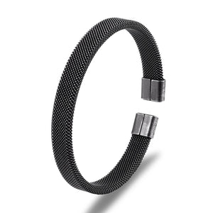Men's Vintage Stainless Steel Cuban Cuff Bracelet