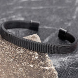 Men's Vintage Stainless Steel Cuban Cuff Bracelet