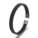Men's Vintage Stainless Steel Cuban Cuff Bracelet