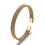 Men's Vintage Stainless Steel Cuban Cuff Bracelet