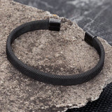 Men's Vintage Stainless Steel Cuban Cuff Bracelet
