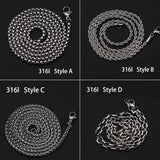 Vintage Three Headed Snake Pendant Necklace Stainless Steel