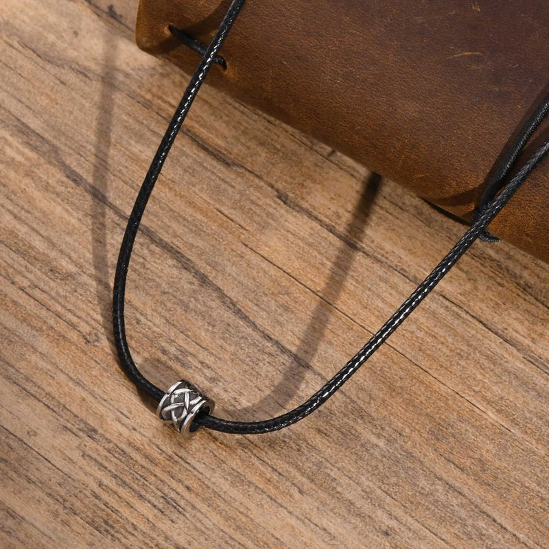 Waterproof Stainless Steel Celtic Knot Charm Necklaces
