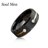 Tungsten Carbide 8mm Wedding Rings CZ Anniversary Rings