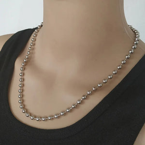 Bead Choker Gothic Necklace Punk Rock Statement Collar Jewelry