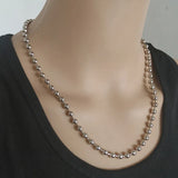 Bead Choker Gothic Necklace Punk Rock Statement Collar Jewelry