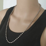 Bead Choker Gothic Necklace Punk Rock Statement Collar Jewelry