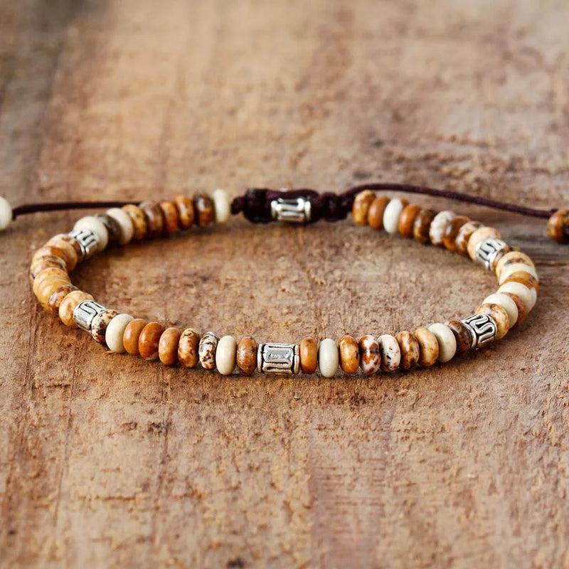 Men Women Bracelet Jasper Friendship Bracelets Punk Jewelry