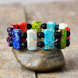 Chakra Bracelets Essential Oil 7 Stones Couples