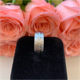 Men Women Tungsten Wedding Band Offset Grooved Brushed Finish 8MM
